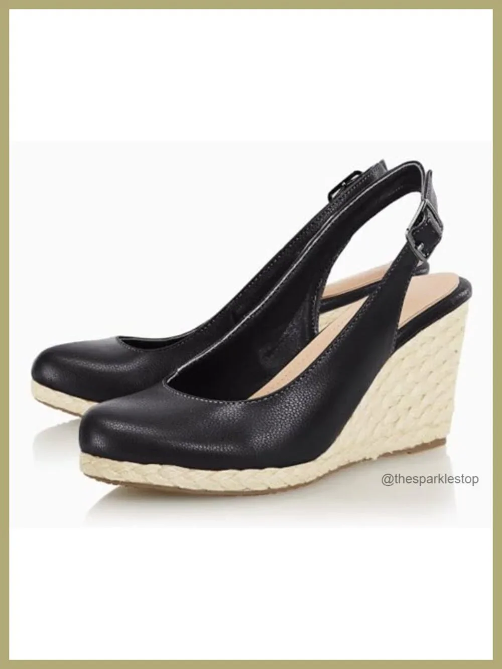 Women's Platform Wedges Sandals Espadrilles Closed Toe Slingback Ankle Buckle